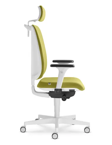 Кресло LD SEATING LEAF 501-SYA, HO эргономичное, белый корпус - цена Киев, Днепр, Одесса, Львов, Харьков