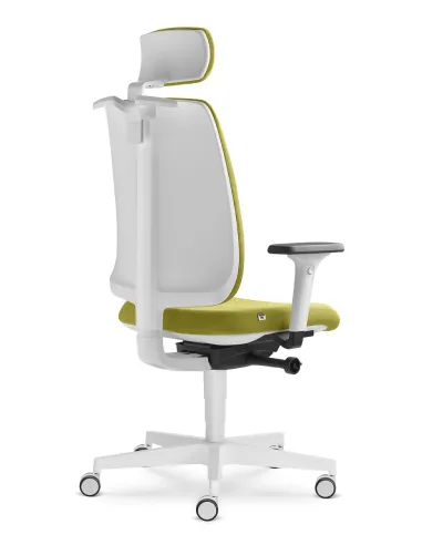Кресло LD SEATING LEAF 501-SYA, HO эргономичное, белый корпус - цена Киев, Днепр, Одесса, Львов, Харьков