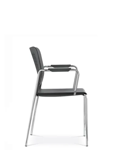 Кресло LD SEATING TIME 170-N4, BR для посетителей, на ножках - цена Киев, Днепр, Одесса, Львов, Харьков