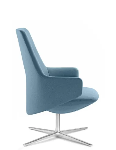 Кресло LD SEATING MELODY LOUNGE ML-L, N6 тканевое, со средней спинкой - цена Киев, Днепр, Одесса, Львов, Харьков