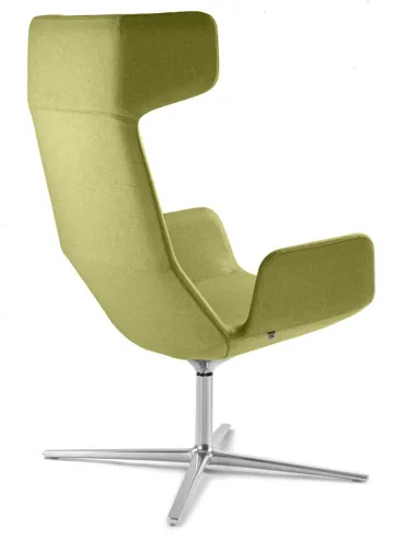 Кресло LD SEATING FLEXI LOUNGE FL-XL-BR-RA, N6 тканевое, с высокой спинкой - цена Киев, Днепр, Одесса, Львов, Харьков