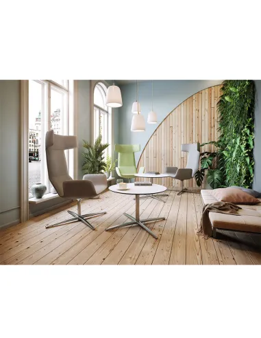 Кресло LD SEATING FLEXI LOUNGE FL-XL-BR-RA, N6 тканевое, с высокой спинкой - цена Киев, Днепр, Одесса, Львов, Харьков