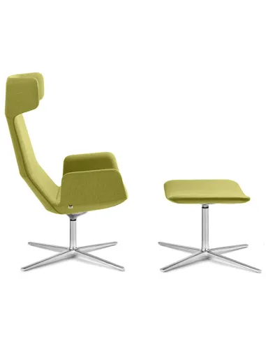 Кресло LD SEATING FLEXI LOUNGE FL-XL-BR, N0 тканевое, с высокой спинкой - цена Киев, Днепр, Одесса, Львов, Харьков