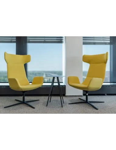 Кресло LD SEATING FLEXI LOUNGE FL-XL-BR-RA, N1 тканевое, с высокой спинкой- цена Киев, Днепр, Одесса, Львов, Харьков