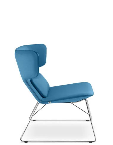 Кресло LD SEATING FLEXI LOUNGE FL-LQ-N4 для посетителей, на полозьях - цена Киев, Днепр, Одесса, Львов, Харьков