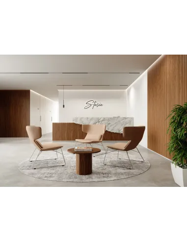 Кресло LD SEATING FLEXI LOUNGE FL-LQ-N0 для посетителей, на полозьях - цена Киев, Днепр, Одесса, Львов, Харьков