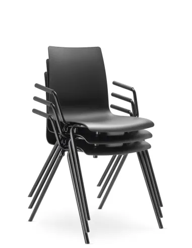 Кресло LD SEATING EVO 010-N3, BR для посетителей, на ножках - цена Киев, Днепр, Одесса, Львов, Харьков