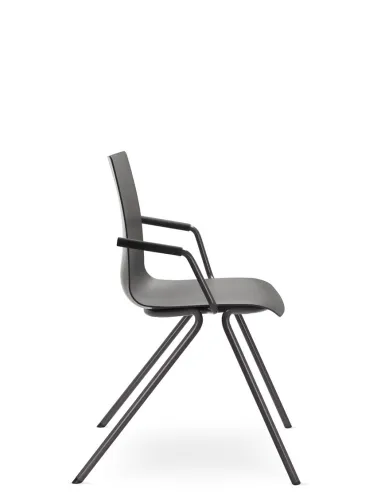 Кресло LD SEATING EVO 010-N5, BR для посетителей, на ножках - цена Киев, Днепр, Одесса, Львов, Харьков