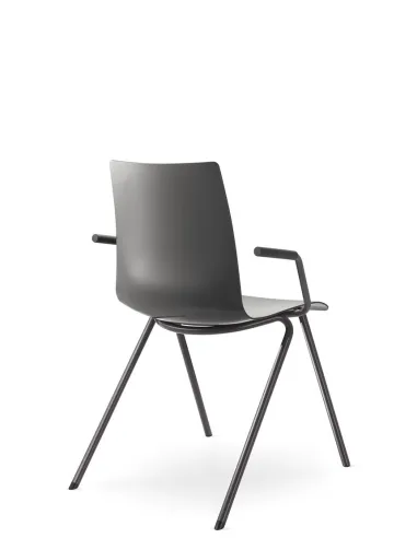 Кресло LD SEATING EVO 010-N5, BR для посетителей, на ножках - цена Киев, Днепр, Одесса, Львов, Харьков