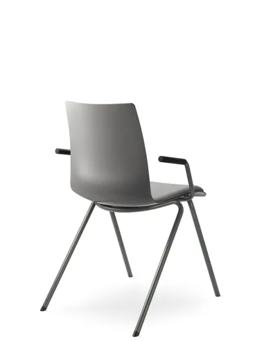 Кресло LD SEATING EVO 011-N3, BR для посетителей, на ножках - цена Киев, Днепр, Одесса, Львов, Харьков