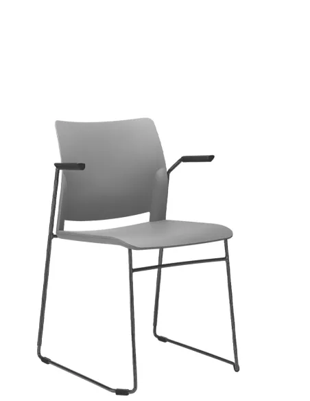 Крісло LD SEATING TREND 520-Q-N1, BR для відвідувачів, на полозах | Kreslalux