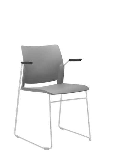 Кресло LD SEATING TREND 520-Q-N0, BR для посетителей, на полозьях | Kreslalux