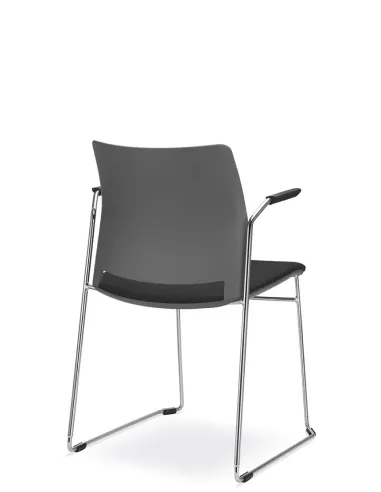 Кресло LD SEATING TREND 521-Q-N4, BR для посетителей, на полозьях - цена Киев, Днепр, Одесса, Львов, Харьков