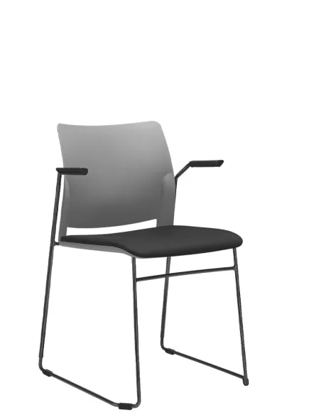 Кресло LD SEATING TREND 521-Q-N1, BR для посетителей, на полозьях | Kreslalux