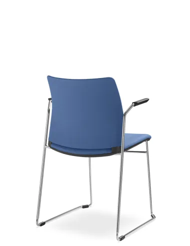 Кресло LD SEATING TREND 522-Q-N4, BR для посетителей, на полозьях - цена Киев, Днепр, Одесса, Львов, Харьков