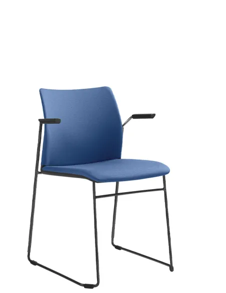 Крісло LD SEATING TREND 522-Q-N1, BR для відвідувачів, на полозах | Kreslalux