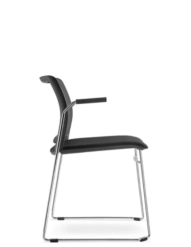 Кресло LD SEATING TREND 525-Q-N4, BR для посетителей, на полозьях - цена Киев, Днепр, Одесса, Львов, Харьков