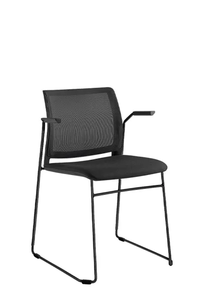 Крісло LD SEATING TREND 525-Q-N1, BR для відвідувачів, на полозах | Kreslalux