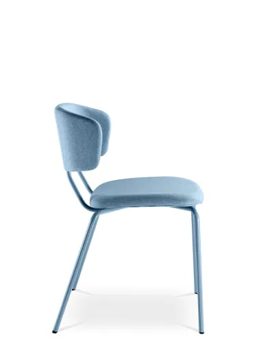 Кресло LD SEATING FLEXI CHAIR 120-NC-BLUE для посетителей, на ножках - цена Киев, Днепр, Одесса, Львов, Харьков