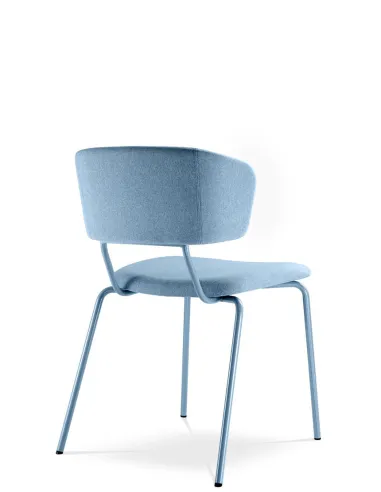Кресло LD SEATING FLEXI CHAIR 120-NC-BLUE для посетителей, на ножках - цена Киев, Днепр, Одесса, Львов, Харьков