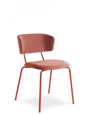 Кресло LD SEATING FLEXI CHAIR 120-NC-RED для посетителей, на ножках