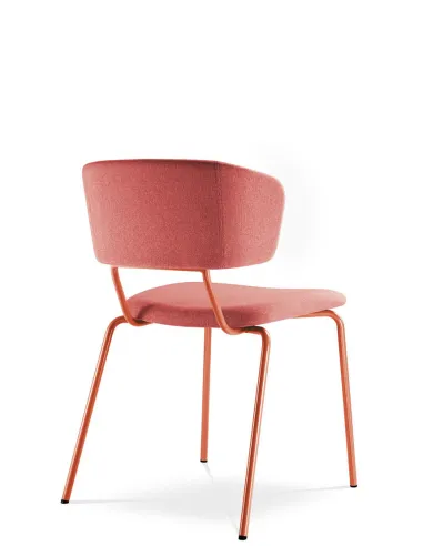 Кресло LD SEATING FLEXI CHAIR 120-NC-RED для посетителей, на ножках - цена Киев, Днепр, Одесса, Львов, Харьков
