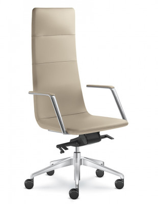 Крісло LD SEATING HARMONY PURE 850-H, F80-N6 шкіряне, з високою...