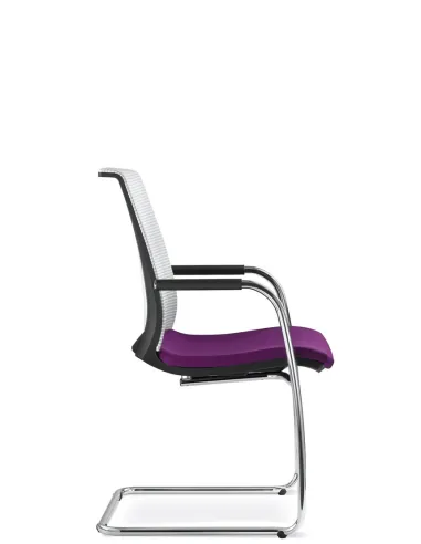 Кресло LD SEATING LYRA NET 203-Z-N4 для посетителей, на полозьях - цена Киев, Днепр, Одесса, Львов, Харьков