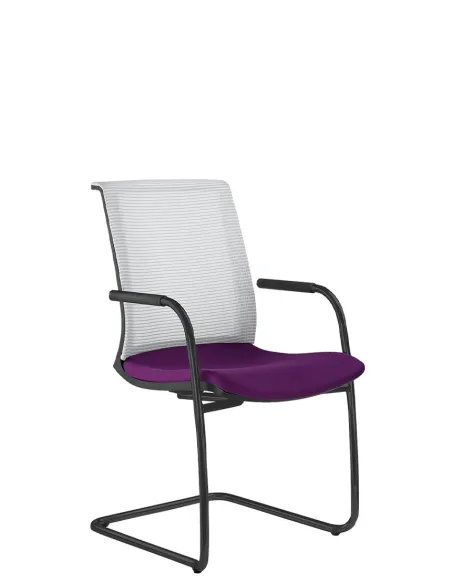 Кресло LD SEATING LYRA NET 203-Z-N1 для посетителей, на полозьях | Kreslalux