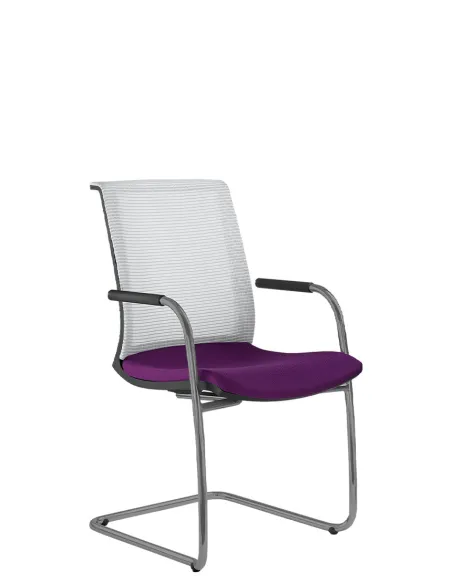 Кресло LD SEATING LYRA NET 203-Z-N2 для посетителей, на полозьях | Kreslalux