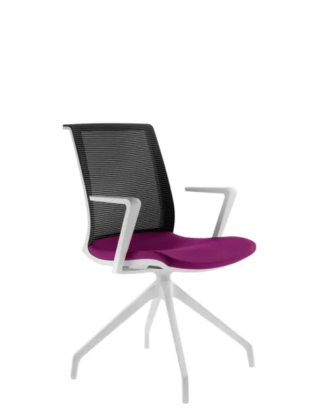 Крісло LD SEATING LYRA NET 213, F90-WH для відвідувачів — оригінал | Kreslalux