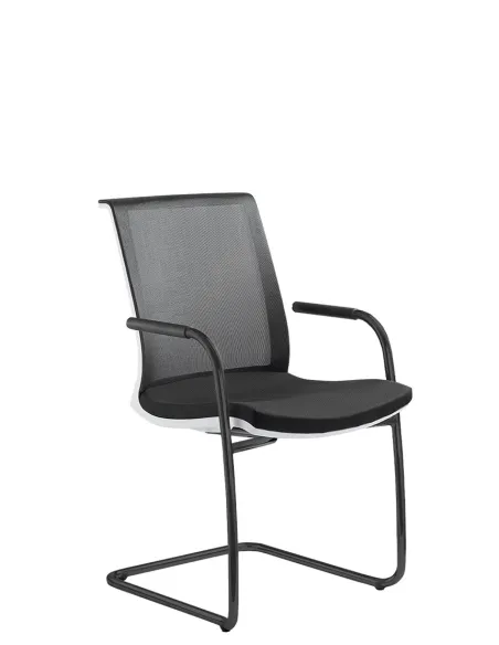 Кресло LD SEATING LYRA NET 213-Z-N1 для посетителей, на полозьях | Kreslalux