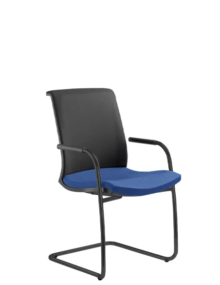 Кресло LD SEATING LYRA NET 204-Z-N1 для посетителей, на полозьях | Kreslalux