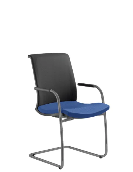 Кресло LD SEATING LYRA NET 204-Z-N2 для посетителей, на полозьях | Kreslalux
