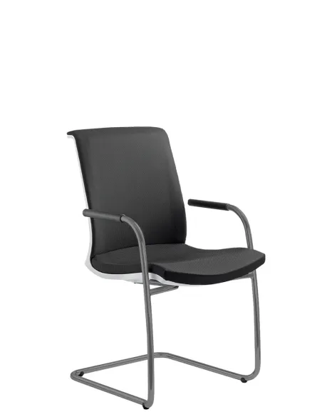 Кресло LD SEATING LYRA NET 214-Z-N2 для посетителей, на полозьях | Kreslalux