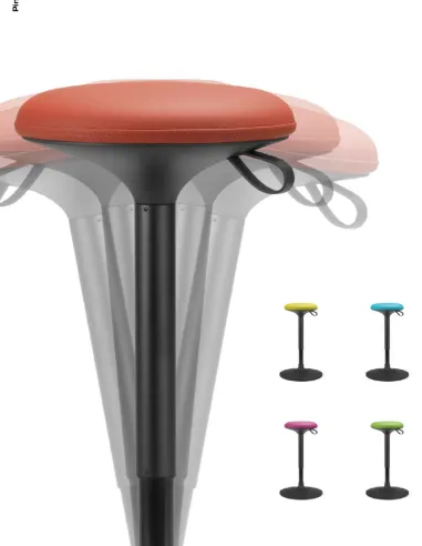 Балансирующее кресло LD SEATING PIN H730 для посетителей, с высоким газлифтом - цена Киев, Днепр, Одесса, Львов, Харьков