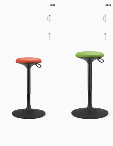 Балансирующее кресло LD SEATING PIN H850 для посетителей, с высоким газлифтом - цена Киев, Днепр, Одесса, Львов, Харьков