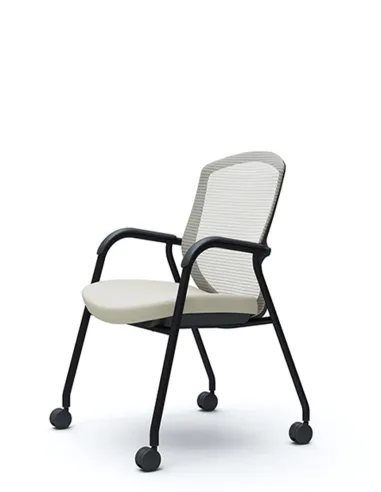 Кресло Okamura Contessa Guest chair Black для посетителей на ножках - цена Киев, Днепр, Одесса, Львов, Харьков