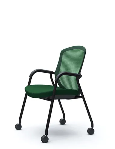 Кресло Okamura Contessa Guest chair Black для посетителей на ножках - цена Киев, Днепр, Одесса, Львов, Харьков