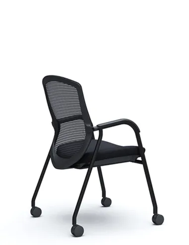 Кресло Okamura Contessa Guest chair Black для посетителей на ножках - цена Киев, Днепр, Одесса, Львов, Харьков