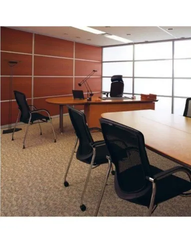 Кресло Okamura Contessa Guest chair Black для посетителей на ножках - цена Киев, Днепр, Одесса, Львов, Харьков