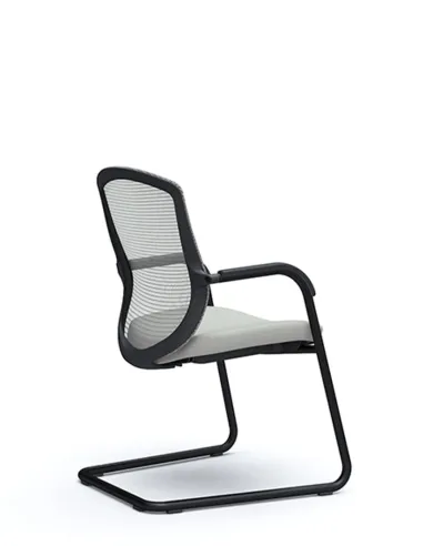 Кресло Okamura Contessa Guest chair Black для посетителей, на полозьях, черный цвет - цена Киев, Днепр, Одесса, Львов, Харьков