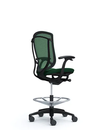 Крісло OKAMURA CONTESSA SECONDA HIGH BLACK, з підставкою для ніг - ціна Київ, Дніпро, Одеса, Львів, Харків