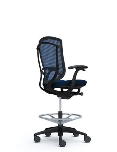 Крісло OKAMURA CONTESSA SECONDA HIGH BLACK, з підставкою для ніг - ціна Київ, Дніпро, Одеса, Львів, Харків