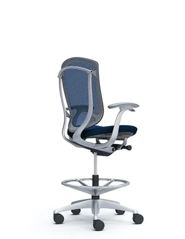 Крісло OKAMURA CONTESSA SECONDA HIGH SILVER, з підставкою для ніг - ціна Київ, Дніпро, Одеса, Львів, Харків