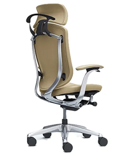 Кресло Okamura Contessa Seconda для руководителя, кожаное, c подголовником - цена Киев, Днепр, Одесса, Львов, Харьков