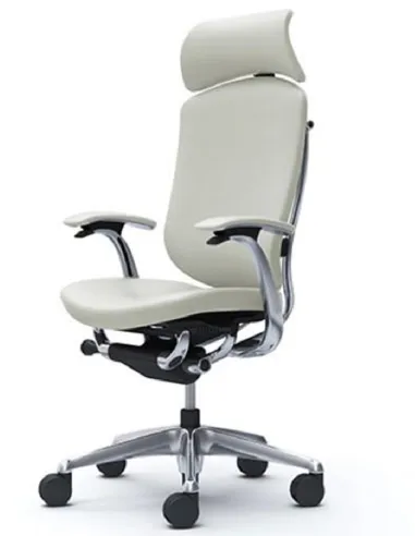 Кресло Okamura Contessa Seconda для руководителя, кожаное, c подголовником - цена Киев, Днепр, Одесса, Львов, Харьков