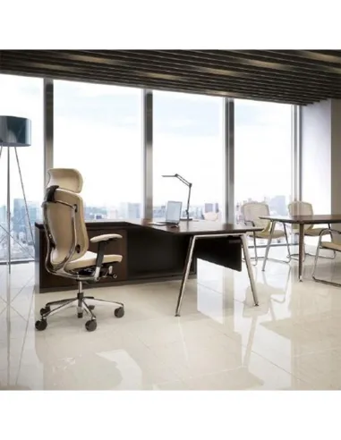 Кресло Okamura Contessa Seconda для руководителя, кожаное, c подголовником - цена Киев, Днепр, Одесса, Львов, Харьков