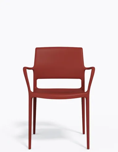 Стул PEDRALI ARA 315 красный, с подлокотниками - купить Киев, Днепр, Одесса, Львов, Харьков