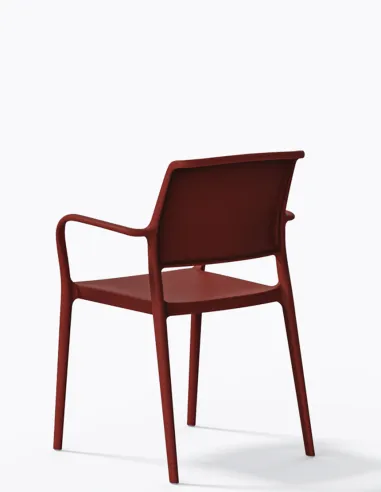 Стул PEDRALI ARA 315 красный, с подлокотниками - купить Киев, Днепр, Одесса, Львов, Харьков